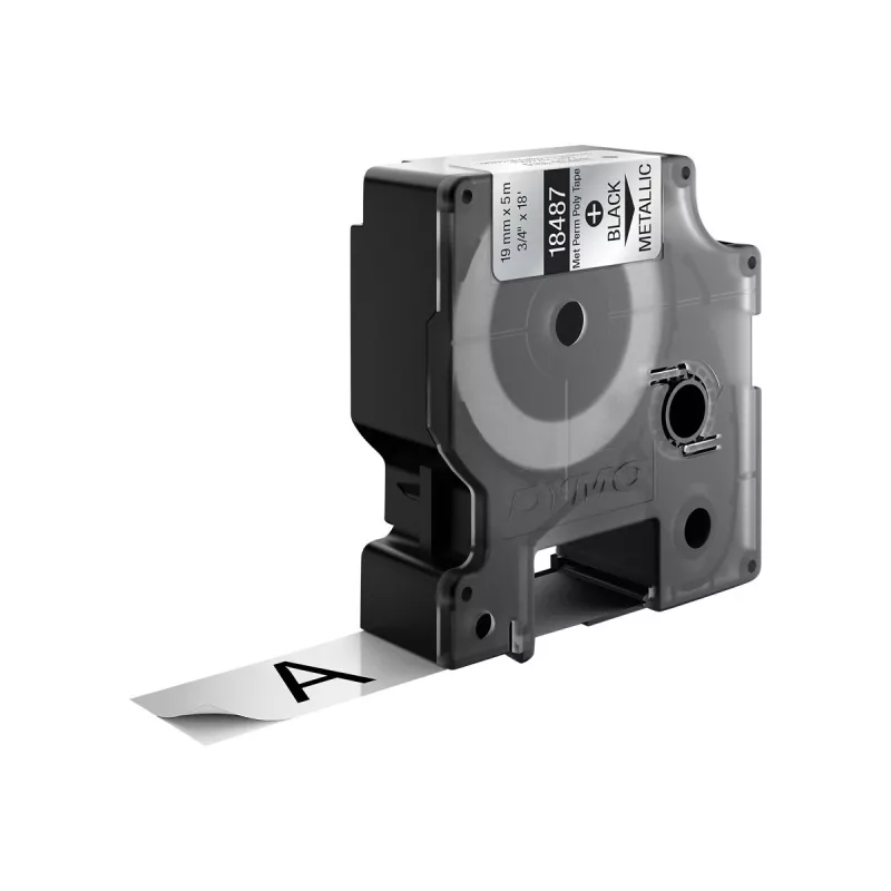 DYMO 19 mm RHINO Permanent Polyester - Negro sobre gris - Poliéster - D1 - Bélgica - Caja (S0718200)