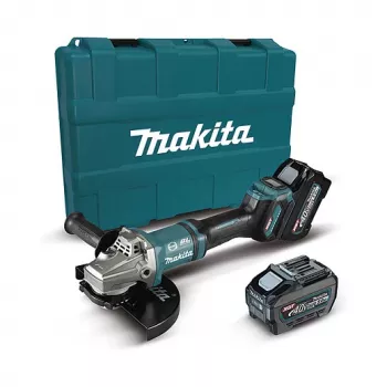 Amoladora angular a batería GA038GT201 XGT 40Volt azul negro 2x batería Li-Ion XGT 5,0Ah maletín