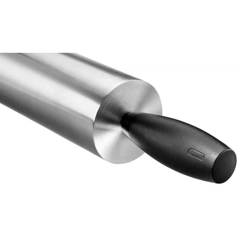 Rodillo de cocina GEFU 14631 acero inoxidable superficie lisa 70 mm