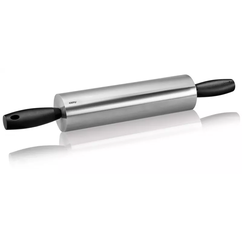 Rodillo de cocina GEFU 14631 acero inoxidable superficie lisa 70 mm