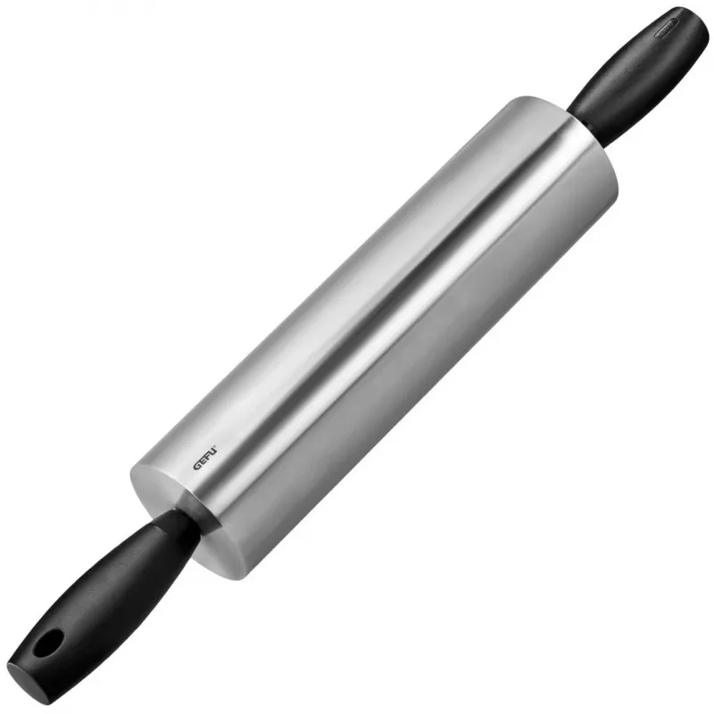 Rodillo de cocina GEFU 14631 acero inoxidable superficie lisa 70 mm