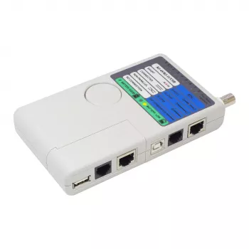 Alcasa GC-N0097 comprobador de cables de red UTP/STP comprobador de cables Gris (GC-N0097)