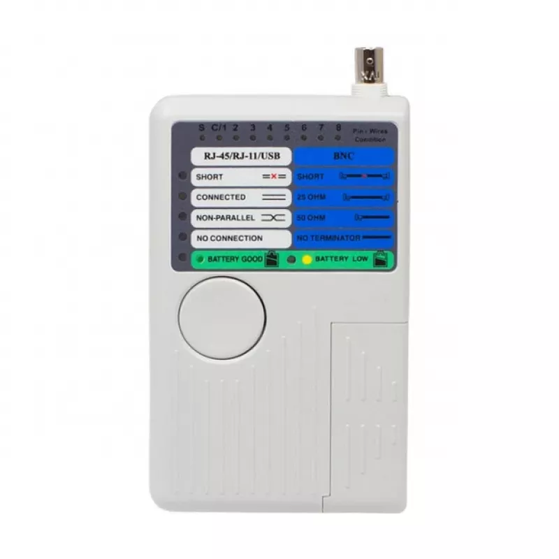 Alcasa GC-N0097 comprobador de cables de red UTP/STP comprobador de cables Gris (GC-N0097)