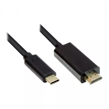 Good Connections GC-M0101 – 2 m – HDMI tipo A (estándar) – USB Type-C – conector macho – conector macho – recto