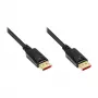 Cable de conexión DisplayPort 1.4, 8K / UHD-2 @60Hz, contactos dorados, CU, negro, 5m, Good Connections® (4814-050S)