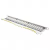 Patch panel 48,30cm (19) Cat. 6A, 24 puertos, 0,5 U, STP blindado, apertura sin herramientas, blanco puro (RAL9010), Go (GC-N0143)