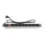 Regleta de enchufes 48,30cm (19), 1HE, conector macho Schutzkontakt a 8x conector hembra Schutzkontakt, ÜSS, interruptor, perfil de aluminio, Good Connections® (GC-N0087)