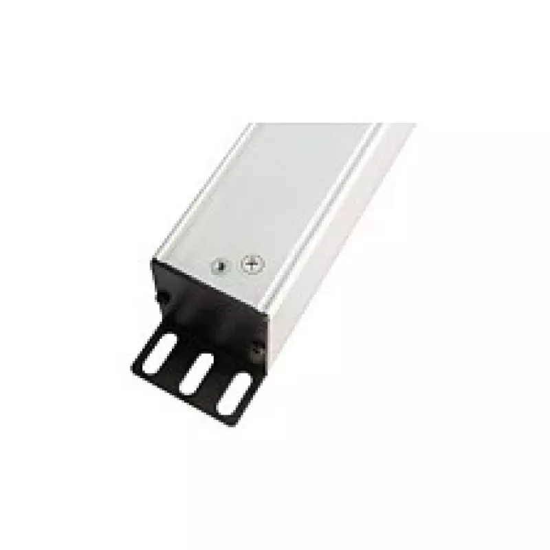 Regleta de enchufes 48,30cm (19), 1HE, conector macho Schutzkontakt a 8x conector hembra Schutzkontakt, ÜSS, interruptor, perfil de aluminio, Good Connections® (GC-N0087)