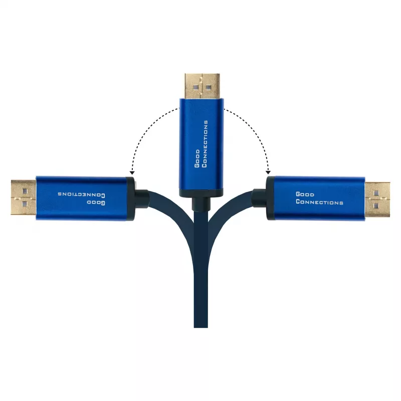Alcasa 4812-CSF020B Cable adaptador USB-C de 2 m – USB Type-C – DisplayPort – conector macho – conector macho – recto (4812-CSF020B)