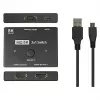 Alcasa Conmutador HDMI - HDMI - Negro - Metal - 7680 x 4320 - Datos - Oro (GC-M0261)