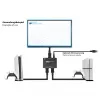 Alcasa Conmutador HDMI - HDMI - Negro - Metal - 7680 x 4320 - Datos - Oro (GC-M0261)