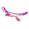 Cable de parcheado de fibra óptica dúplex OM4 (multimodo, 50/125) LC/LC, UNIBOOT, LSZH, polaridad reversible, lengüeta de desbloqueo, 10 m, Good Connections® (LW-U810LC4)