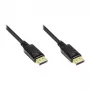 Good Connections Cable de conexión DisplayPort 1.2 - conector macho incl. protección de bloqueo - chapado en oro - negro - 7,5 m