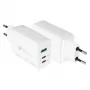 Alcasa PCA-W007W Cargador para dispositivos móviles universal blanco cargador rápido de CA para interiores (PCA-W007W)