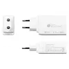 Alcasa PCA-W007W Cargador para dispositivos móviles universal blanco cargador rápido de CA para interiores (PCA-W007W)