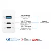 Alcasa PCA-W007W Cargador para dispositivos móviles universal blanco cargador rápido de CA para interiores (PCA-W007W)
