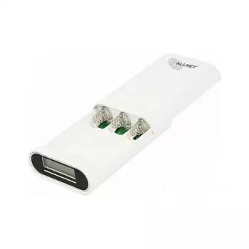 ALLNET Powerbank 18650 3,7V pack de 3 blanco ALL-PB104 - Batería - Micro (AAA)