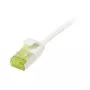 Cable de parcheado RJ45, CAT6A 500 MHz, 5 m, blanco, U/FTP, cable redondo Slimline d=3,8 mm, TPE/LSZH (Superflex), AWG32, con cable bruto Cat.7, Synergy 21 (S217327V3)