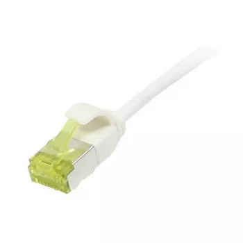 Cable de red RJ45, CAT6A 500 MHz, 10 m, blanco, U/FTP, slimline redondo d=3,8 mm, TPE/LSZH (Superflex), AWG32, con cable Cat.7, Synergy 21 (S217329V3)