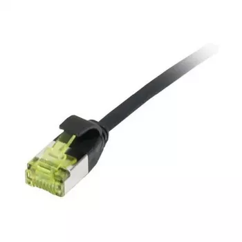 Cable de red RJ45, CAT6A 500 MHz, 3 m, negro, U/FTP, slimline redondo d=3,8 mm, TPE/LSZH (Superflex), AWG32, con cable Cat.7, Synergy 21 (S217316V3)