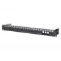METZ CONNECT BTR E-DAT C6A módulo 24 puertos 180°M - patch panel - negro - 1U - 24 puertos (130920-BK-E)