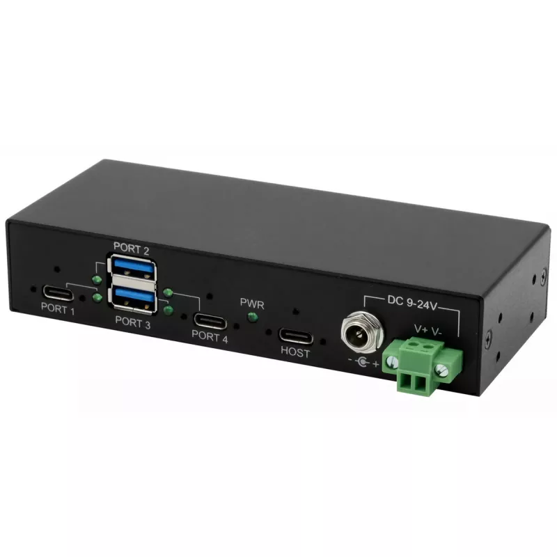 EXSYS EX-11295HMS hub USB 3.2 Gen 2 Type-B 10000 Mbit/s negro