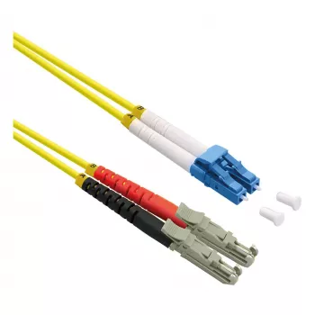 Cable de fibra óptica ROLINE dúplex 9/125µm OS2 - LSH APC / LC UPC - LSOH - amarillo - 5 m