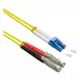 Cable de fibra óptica ROLINE dúplex 9/125µm OS2 - LSH APC / LC UPC - LSOH - amarillo - 5 m