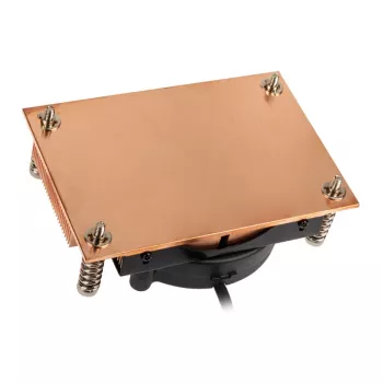 Disipador de CPU Akasa AK-CC1109BP01 con ventilador de 77 mm, Dual Ball Bearing, zócalo AM4, negro/cobre