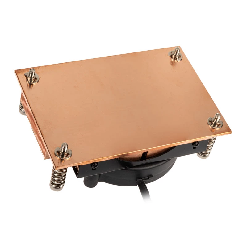 Disipador de CPU Akasa AK-CC1109BP01 con ventilador de 77 mm, Dual Ball Bearing, zócalo AM4, negro/cobre