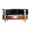 Disipador de CPU Akasa AK-CC1109BP01 con ventilador de 77 mm, Dual Ball Bearing, zócalo AM4, negro/cobre