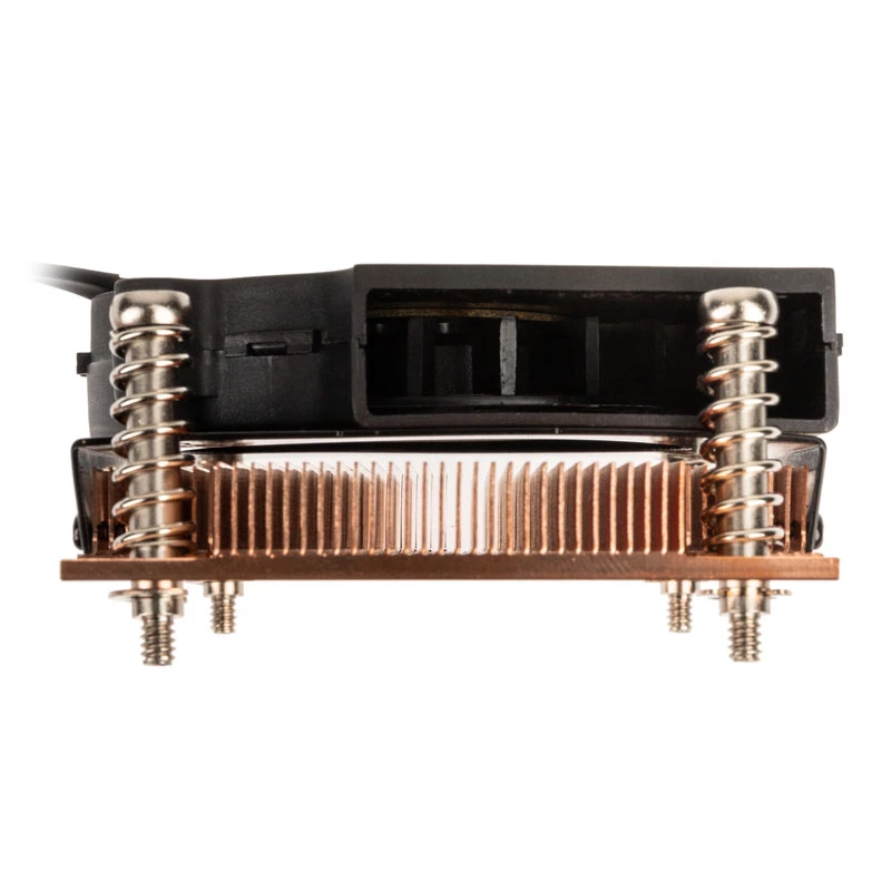 Disipador de CPU Akasa AK-CC1109BP01 con ventilador de 77 mm, Dual Ball Bearing, zócalo AM4, negro/cobre