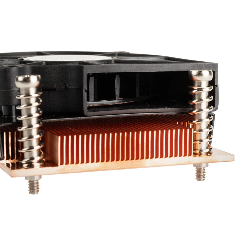 Disipador de CPU Akasa AK-CC1109BP01 con ventilador de 77 mm, Dual Ball Bearing, zócalo AM4, negro/cobre