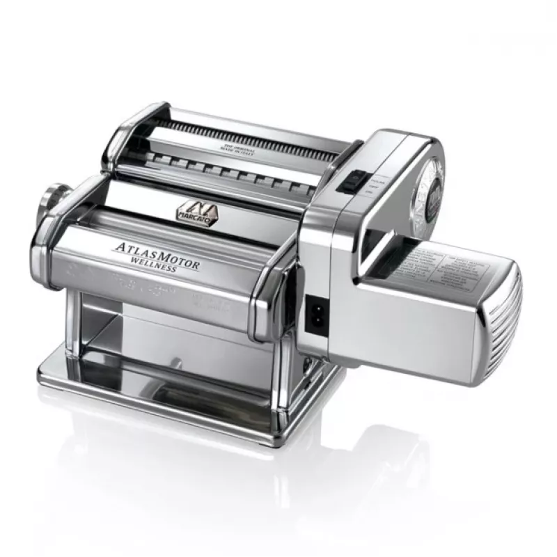 Máquina de pasta Atlas con motor, plata