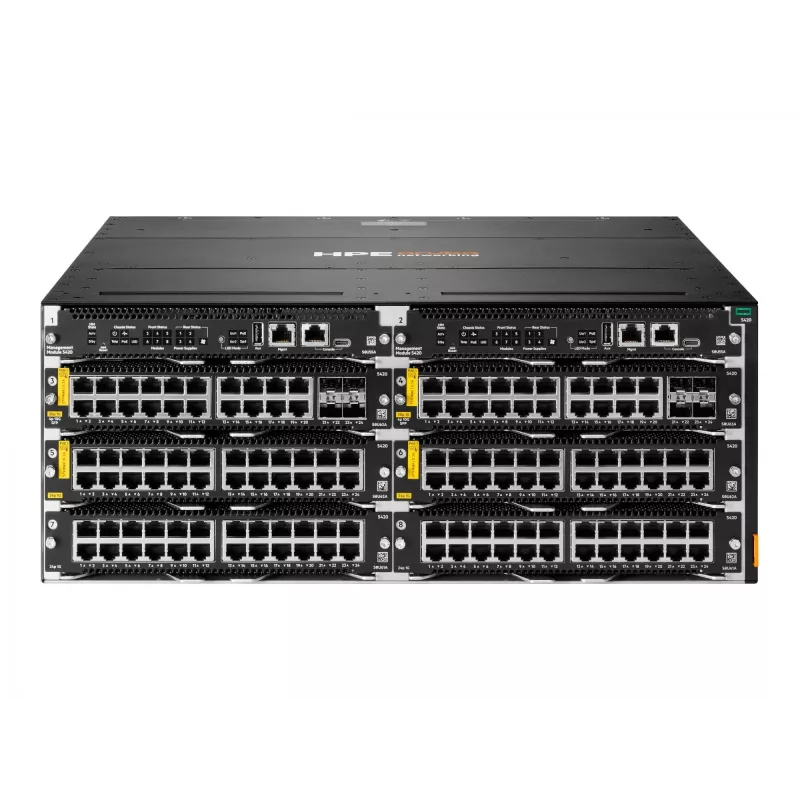 HPE Aruba Networking CX 5420 20p 10M/100M/1G Class4 PoE 4p SFP+ 1G/10G LRM módulo - Switch - L3 - gestionado - 20 x 10/100/1000 (PoE Class 4) + 4 x 1 Gigabit / 10 Gigabit SFP+ - flujo de aire