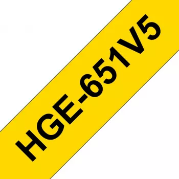 Cinta de etiquetar Brother HGE-651V5