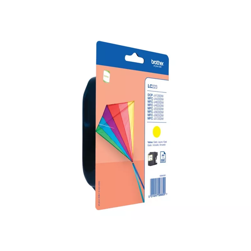 Brother LC223YBP - Amarillo - Original - envase blister - cartucho de tinta - para Brother DCP-J4120, J562, MFC-J4420, J4620, J4625, J480, J5320, J5625, J57