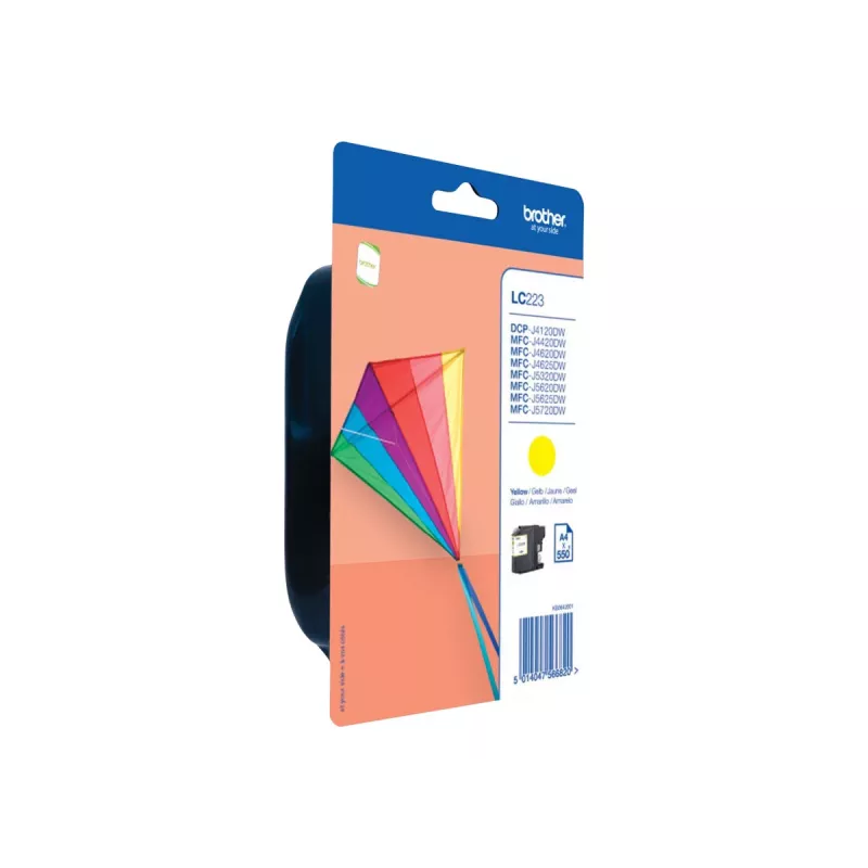 Brother LC223YBP - Amarillo - Original - envase blister - cartucho de tinta - para Brother DCP-J4120, J562, MFC-J4420, J4620, J4625, J480, J5320, J5625, J57