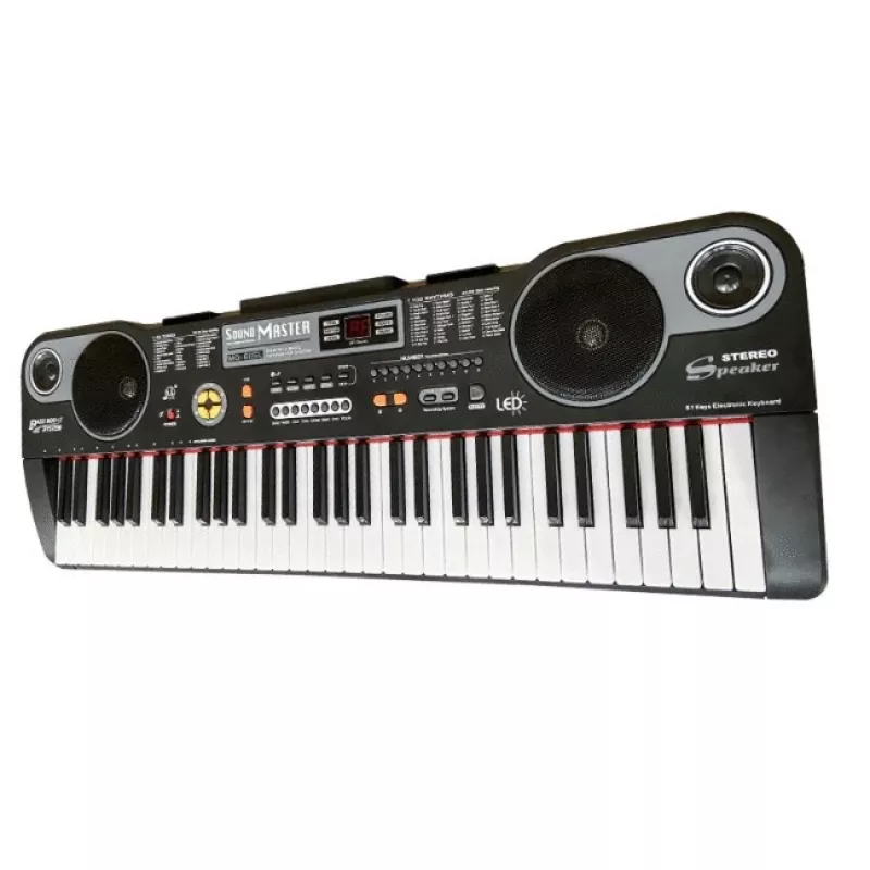 MQ 6115L - Teclado con micrófono para aprender a tocar, desarrollado para niños