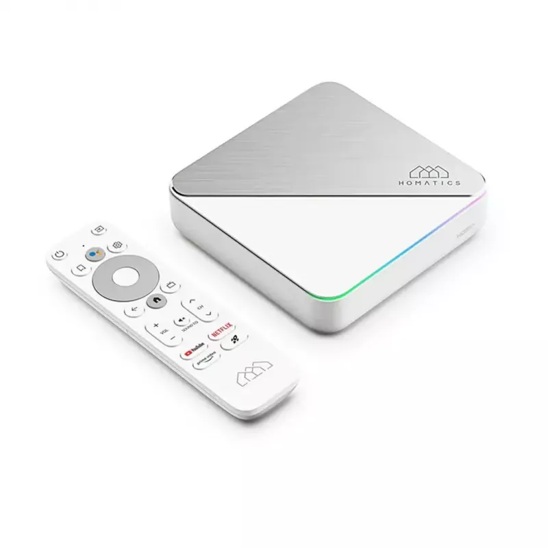 Reproductor multimedia de streaming Homatics Box R PLUS 4K Android TV — streaming 4K, plataforma Android TV