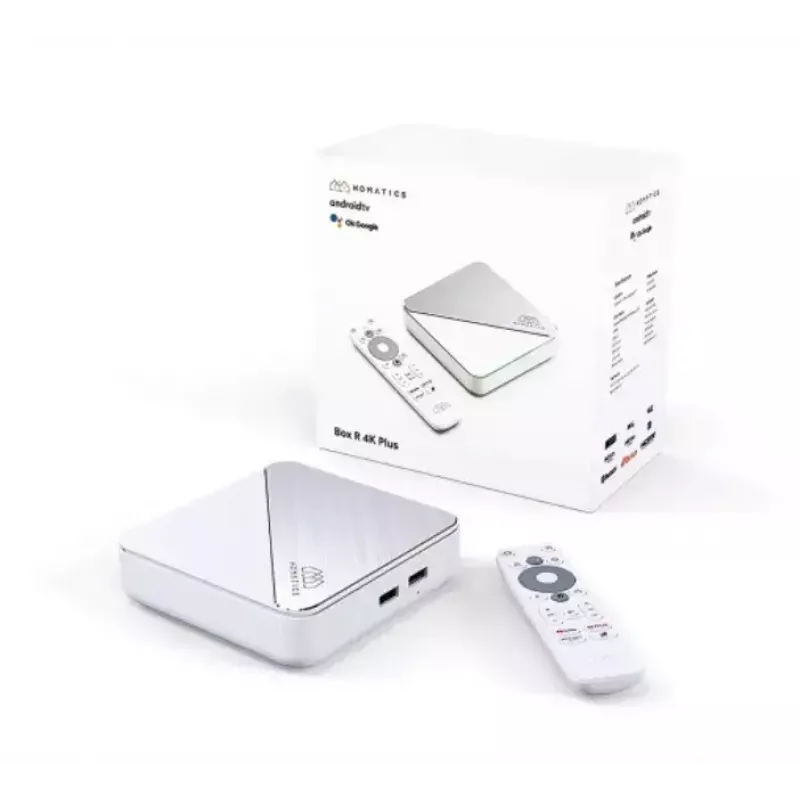 Reproductor multimedia de streaming Homatics Box R PLUS 4K Android TV — streaming 4K, plataforma Android TV