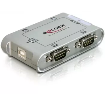 DeLOCK 87414 Adaptador USB 2.0 a 4 puertos RS-232 serie