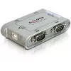DeLOCK 87414 Adaptador USB 2.0 a 4 puertos RS-232 serie