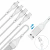 4smarts 541024 Cable USB 1,2 m USB A/USB C USB C/Micro USB-A/Lightning blanco (541024)