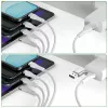 4smarts 541024 Cable USB 1,2 m USB A/USB C USB C/Micro USB-A/Lightning blanco (541024)
