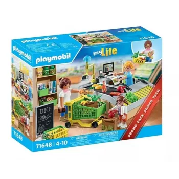 Playmobil Supermercado Set de juego 71648 multicolor plástico para 3-4 años