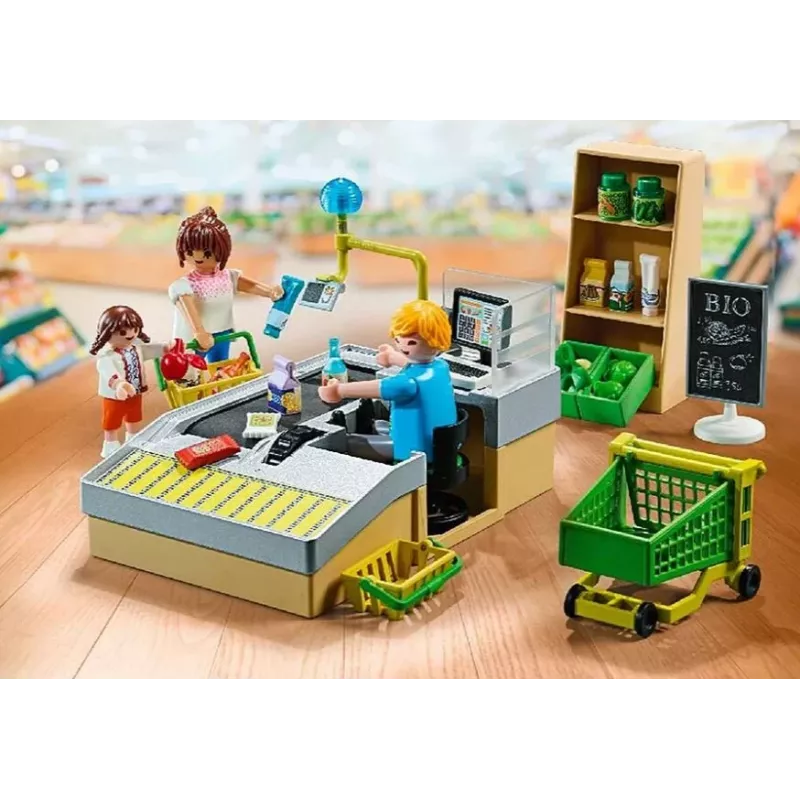 Playmobil Supermercado Set de juego 71648 multicolor plástico para 3-4 años