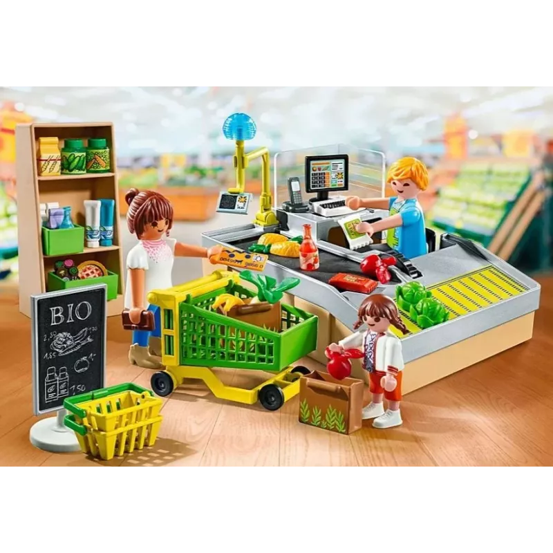 Playmobil Supermercado Set de juego 71648 multicolor plástico para 3-4 años