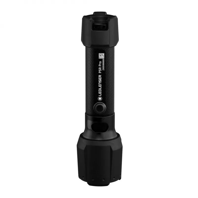 LED Lenser P5R Pro Linterna LED recargable de mano, negra, modelo 503101