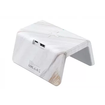 Cargador inalámbrico Havit W320 mármol USB carga rápida teléfono móvil